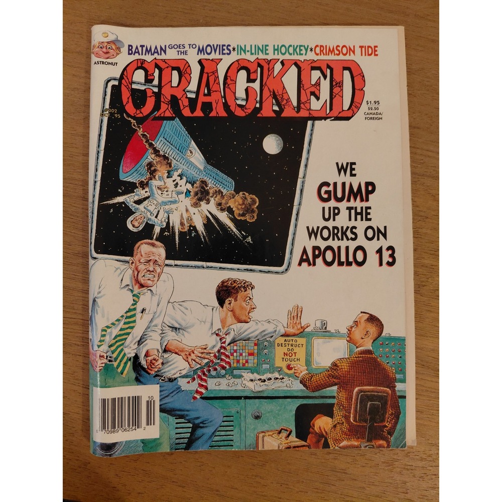 Cracked Magazine #302 Oct 1995 Apollo 13 Forrest Gump Batman Parody Humor 90s